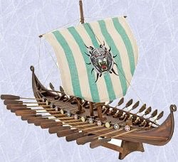 Gothic Viking long ship medieval musuem replica shields