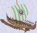 Gothic Viking long ship medieval musuem replica shields