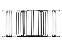 Dreambaby Pressure Mount Hallway Gate with Extensions, Black