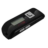 グリーンハウス ボイスレコーダー内蔵MP3プレーヤー 1GB ジェットブラック GH-KANA-DJKの画像