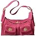 Coach Suede Haversack Shoulder Handbag Bag Tote 12797 Pink