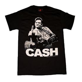 TS605 Johnny Cash Flippin' the Bird T-Shirt