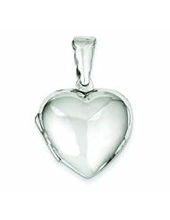 Genuine .925 Sterling Silver Domed Heart Locket 4.6 Grams. 100% Satisfaction Guaranteed.