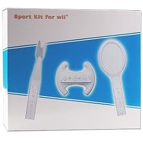 Sport Kit for Nintendo Wii (Tennis Racquet Grip/Golf Club Grip/Racing Grip)