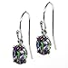 1.90 Ct Oval Green Mystic Topaz 925 Sterling Silver Dangle Earrings