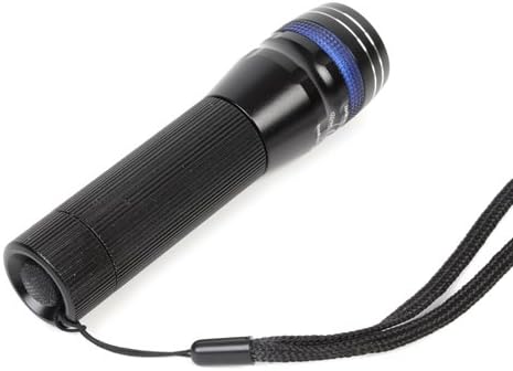 MXDL SA-501 CREE Q5 LED 3 Mode 200 Lumens 1.5V-3.7V AA/14500 Zoomable Focus Portable Flashlight Torch Light with Blue Head