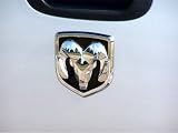 Mopar OEM Dodge Ram Chrome Ram Head Logo Tailgate Emblem
