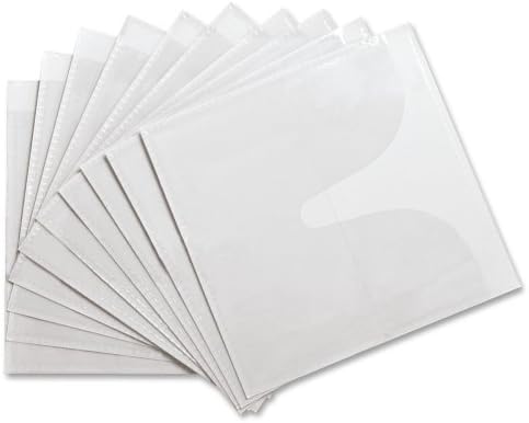 Compucessory CD/DVD Holder - 1 CD/DVD Capacity - Polypropylene - 10 / Pack - White