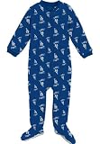 Los Angeles Dodgers Infant Footed Full Zip Raglan Coverall Sleeper - Toddler (12 Months)