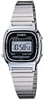 Casio Women's Core LA670WA-1 Silver Stainless-Steel Quartz Watch with Digital Dial