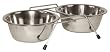 Kerbl 83407 Doppelnapfst�nder inclusive 2 x 450 ml Napf