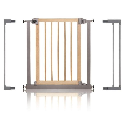 Lindam Easy Fit Wood and Metal Baby Gate with Extensions - 94cm - 101cm