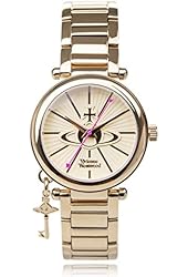Vivienne Westwood Women's VV006KGD Kensington II Analog Display Swiss Quartz Gold Watch