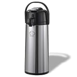 Shopzeus USA zeusd1-SACU-4964816 Stainless Steel 2.2 L Airpot With Lever