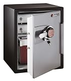 Fireproof and Water Resistant Safe - 2.0 Cu. Ft. (Black/Grey) (23.75H x 18.59W x 14.87D)