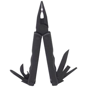 Leatherman Kick Black Oxide Tool- Cap Crimper  Black Molle Sheath by Leatherman