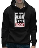 HotScamp Premium Walter the Cook / Obey Mashup Mens Hoody Many Colours All Sizes Hoodie S M L XL XXL (Medium, Jet Black)