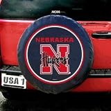 Nebraska Cornhuskers NCAA Spare Tire Cover by Fremont Die (Black)