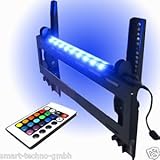 M&G Techno® TV Wandhalterung mit Neigung +15°/-15° und 16 Farben LEDs Beleuchtung mit Fernbedienung und 6 Funktionen L2-4+B