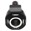 5-in-1 Auto Charger. 4-Port USB Car Charger and 1 12V DC Cigarette Socket - Great for iPhones, iPods, GPS, PSP, Cell Phones, Radar Detectors, and Many More