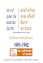 Et ce que tu auras �cris : Edition bilingue fran�ais-anglais 1991-1992