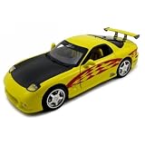 1993 Mazda RX7 Yellow Diecast Car Model 1:18 1of2500 
