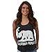 California Republic Silhouette Flowy Racerback Tank Top Shirt