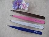 Body Toolz Pointed Tip Tweezers Silver Color CS5040SL Hair Removal Eyebrown