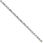 14K Gold 5cttw Diamond & Tanzanite Bracelet Jewelry 7"