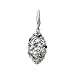 14K White Gold 3/8 ct. Multicolor Gemstone Charm