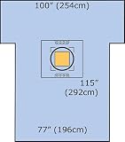 3M Steri-Drape Cesarean-Section Sheet and Pouch w/Ioban 2 Incise Film, 77" x 122", 3/Bx, 3M70500B