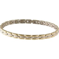 Sabona Lady Executive Regal Duet Magnetic Bracelet, Size Small