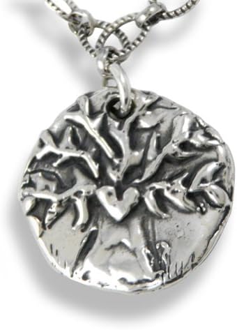 Tree of Life Pendant - "Walk Boldly Grow Wise", 18" length, Sterling Silver Plate