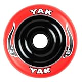 YAK Scat II Metal Core Wheel Red/Black 100mm