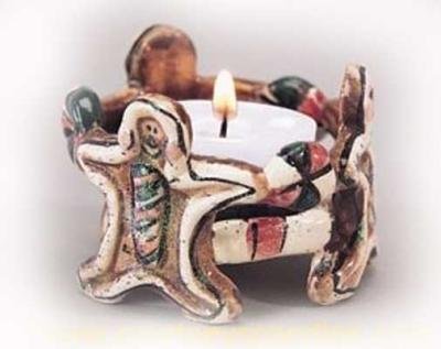 Gingerbread T-Lite - Clayworks Blue Sky