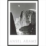IMAGE OF Moon and Half Dome Framed Print by Ansel Adams - 36