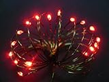 Starlite Creations Battery Operated LED Ultra Slim Wire, 9 ft, 36 LEDs, Red Bundle Set