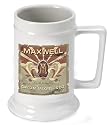 Personalized 16 oz. Cigar Monogram Beer Stein (Set of 6)