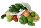3 Pack - Organic Cotton Reusable Mesh Produce Bag
