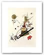 Frohlicher Aufsteig (Parallel Diagonals) by Wassily Kandinsky 10.75"x7.75" Art Print Poster
