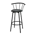 Set of 2 Swivel Barstools- Black(29")