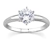 1/10 ct.tw Round Diamond Solitaire Ring in 14k White Gold