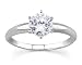 1/10 ct.tw Round Diamond Solitaire Ring in 14k White Gold