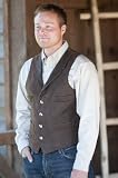 Men's Travis 4-Pocket Leather Vest