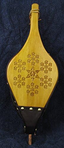 Fireplace Bellows--Chip Carved Snowflake 2