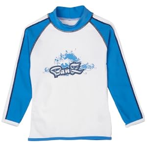 Buy BabyBanz Rash Tops, Navy White Cap Sleeve by Baby Banz