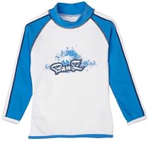 BabyBanz Rash Tops, Navy/White Cap Sleeve