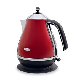 De'Longhi Icona KBO3001.R Jug Kettle, 3kW, Scarlet Red