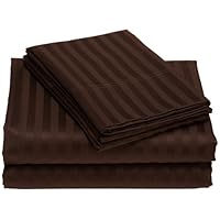 Wrinkle Resistant 300-Thread Count Woven Stripe Cotton Sheet Set