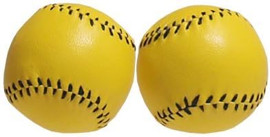 Chop Cup Balls Large Yellow Leather (Set of 2) by Leo Smesters - Trick
